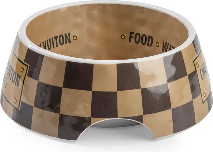 Checker Chewy Vuiton Pet Bowl | Nordstrom