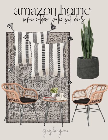Value outdoor patio sets. Budget friendly finds. Coastal California. California Casual. French Country Modern, Boho Glam, Parisian Chic, Amazon Decor, Amazon Home, Modern Home Favorites, Anthropologie Glam Chic. 

#LTKhome #LTKFind #LTKSeasonal