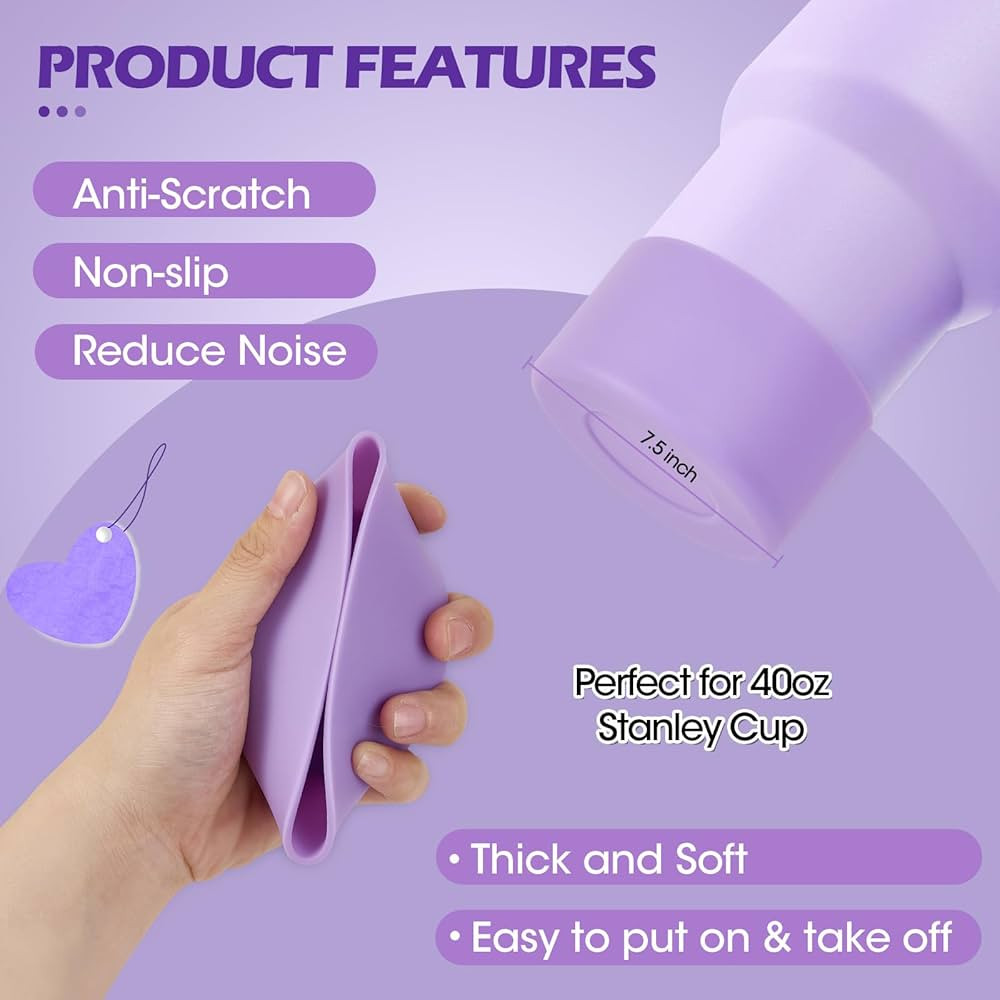 Aimery Siliocne Water Bottle Boots Cover + Keychain Hook Charms + Lipstick chapstick Holder for S... | Amazon (US)