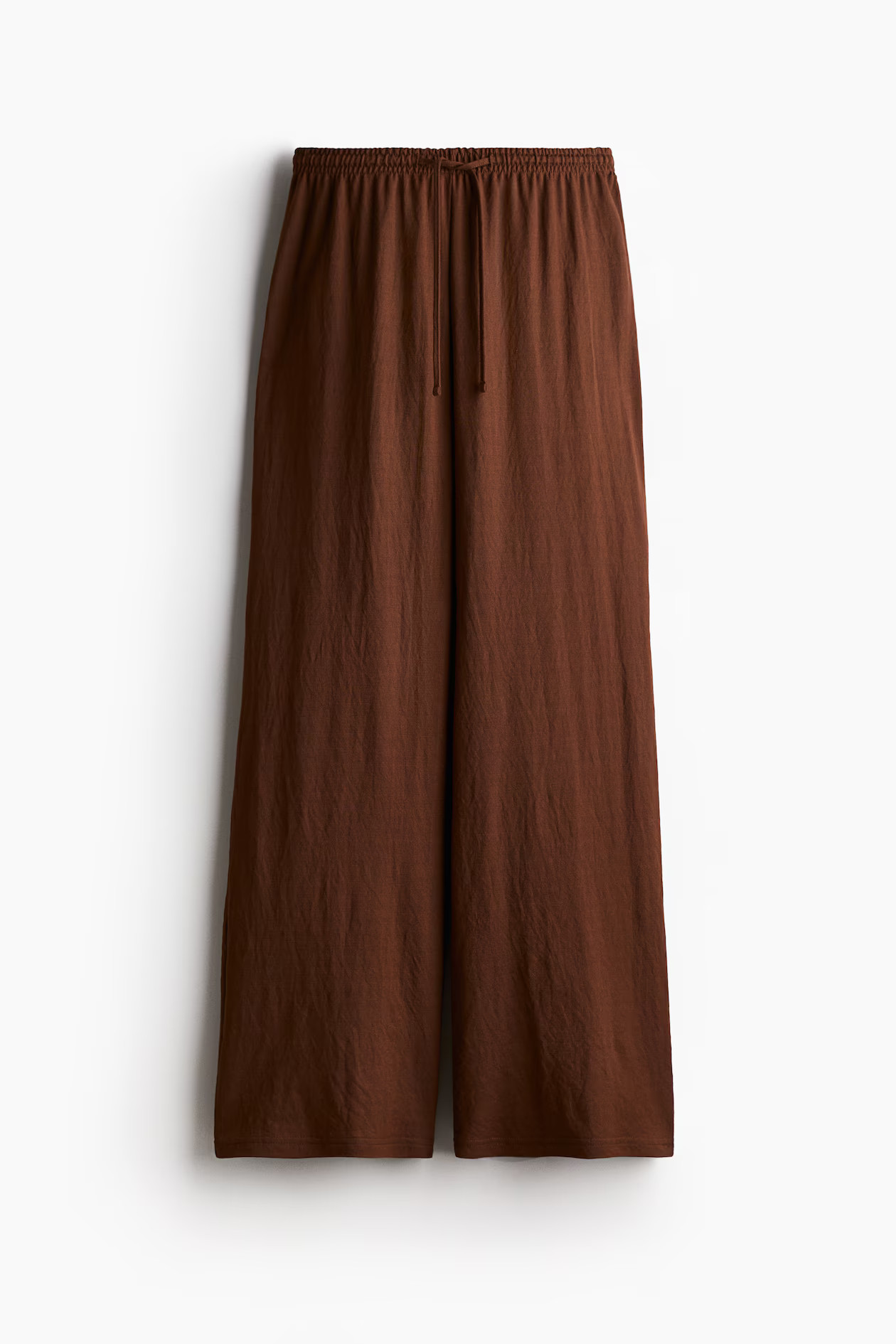 Wide pull-on trousers - Brown - Ladies | H&M GB | H&M (UK, MY, IN, SG, PH, TW, HK)