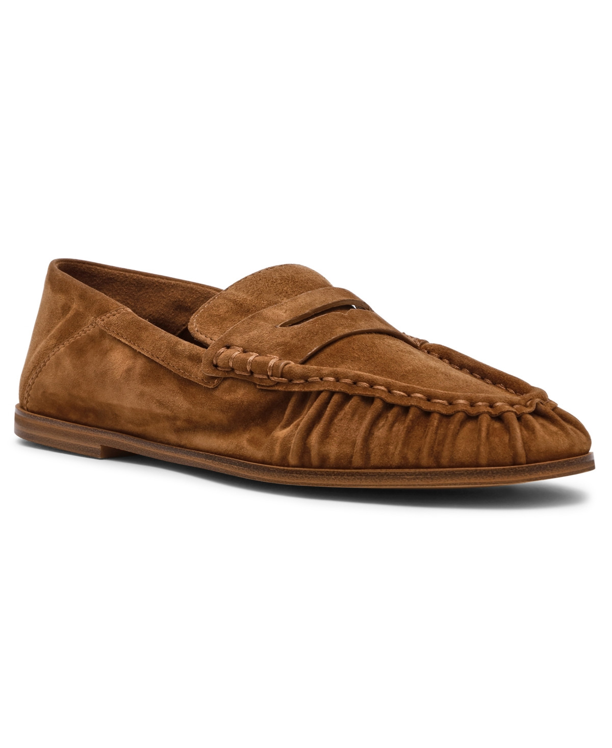 Steve Madden Women's Stewart Slip-On Loafers - Chestnut Suede | Macy's