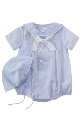 Petit Ami Baby Boys Sailor Romper | Belk