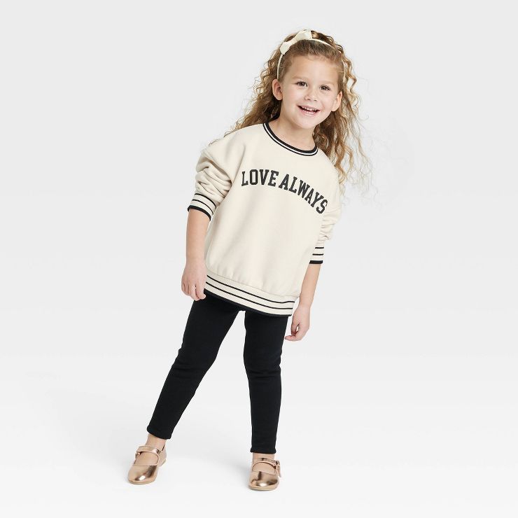 Toddler 'Love Always' Pullover - Cat & Jack™ Cream | Target