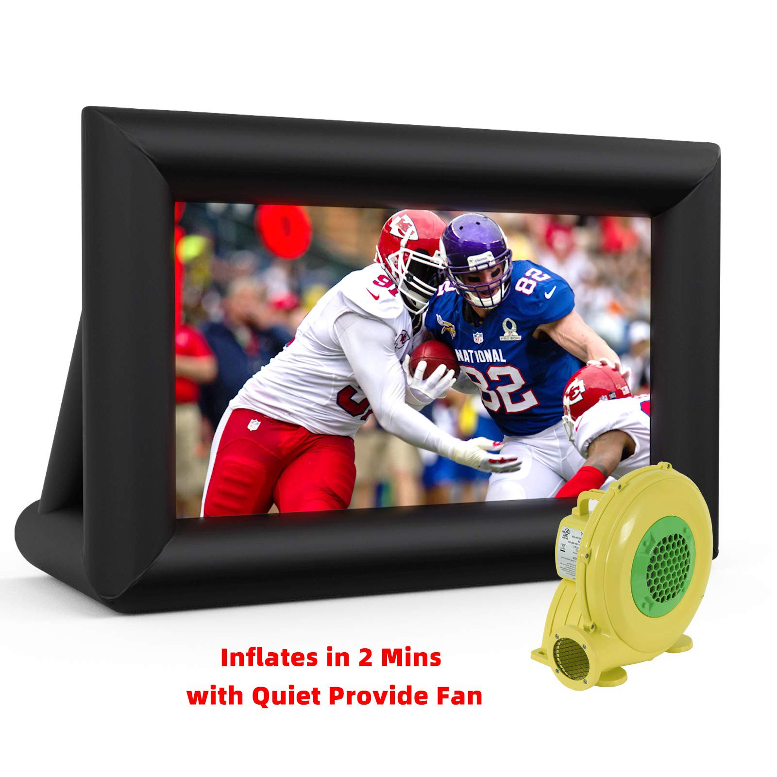 SUNCOO 15ft Inflatable Movie Screen, Outdoor Mega Movie Projection Screen with Blower Strings Sta... | Walmart (US)