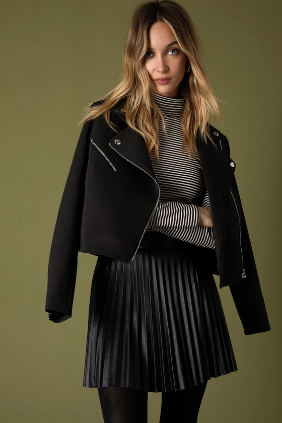 Living On the Edge Black Moto Jacket | Lulus (US)