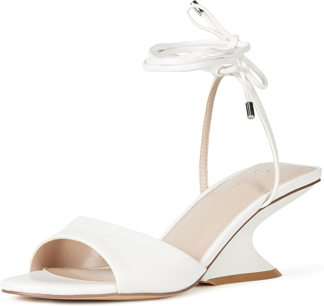 The Drop Women's Phoenix Lace Up Sculpted Heeled Sandal | Amazon (US)