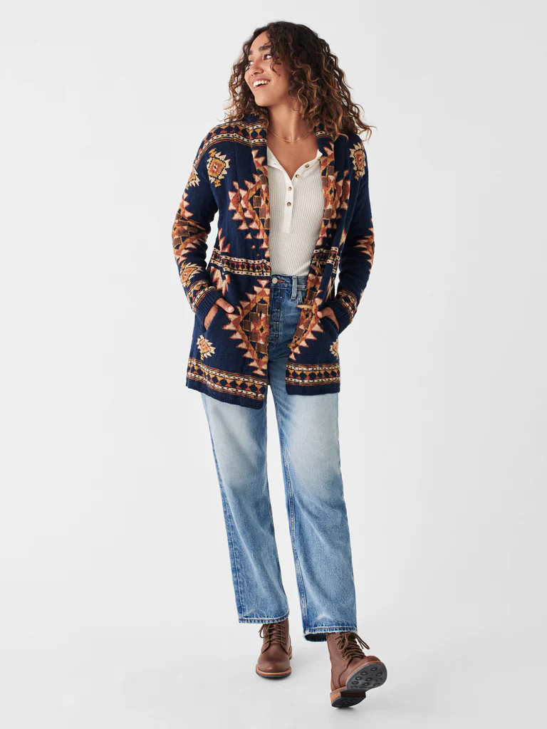 B.YELLOWTAIL Lodge Cardigan | Faherty
