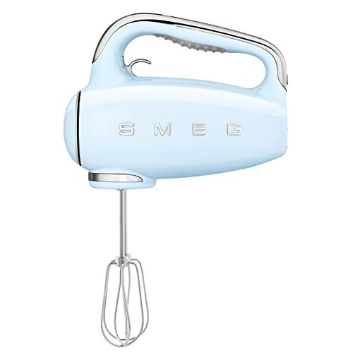 SMEG Pastel Blue 50's Retro Style Electric Hand Mixer with Set of Beaters, Set of Dough Hooks and Set of Whisks | Amazon (US)
