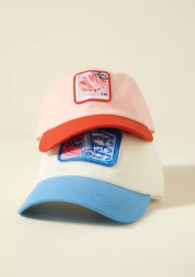 Sewing Down South x Crown & Ivyâ¢ Embroidered Shell Stamp Baseball Cap, Pink | Belk
