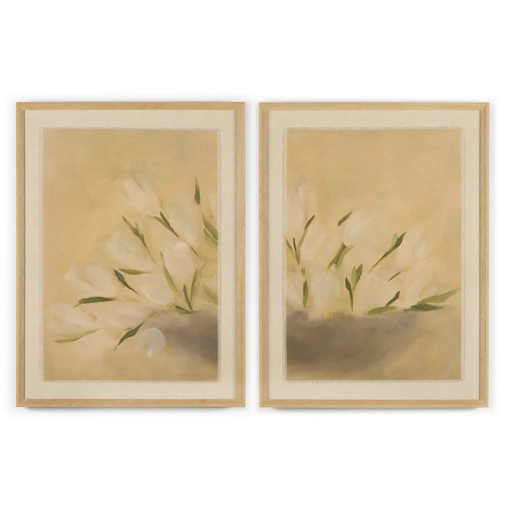 Bowl of Tulips Diptych Wall Artand Set of 2 by Four Hands at Lumens.com | Lumens