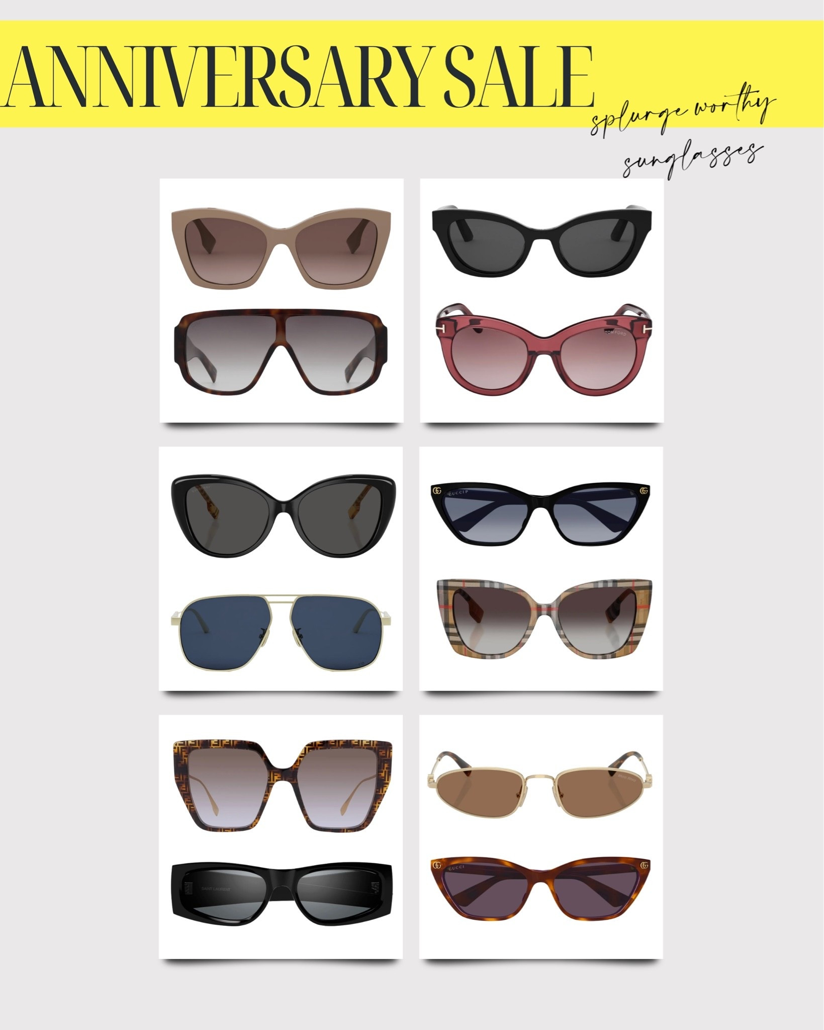 NSale splurge worthy sunglasses 

Sunglasses, designer glasses, Nsale, Nordstrom sale, anniversary sale, summer sale

#LTKSaleAlert #LTKBeauty #LTKmomlife