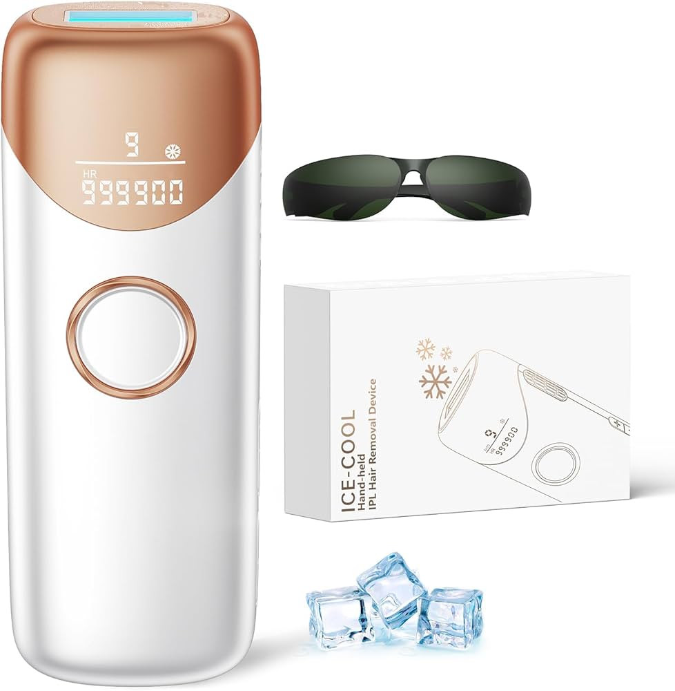 Laser Hair Removal,IPL Hair Removal Device with 5℃ Ice Cooling,At-Home Painless Laser Hair Remo... | Amazon (US)