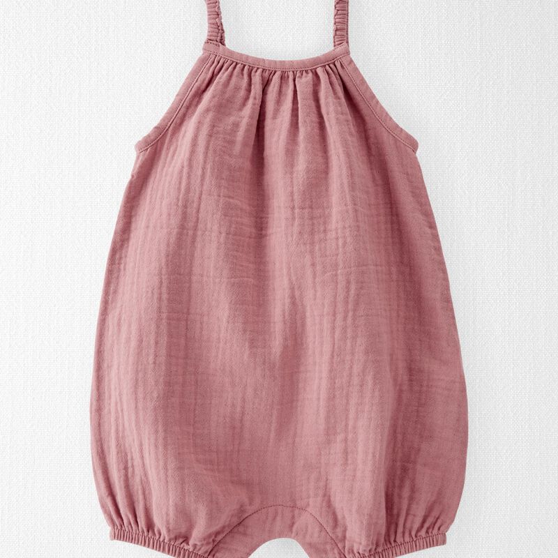 Baby Organic Cotton Gauze Bubble Romper | Carter's