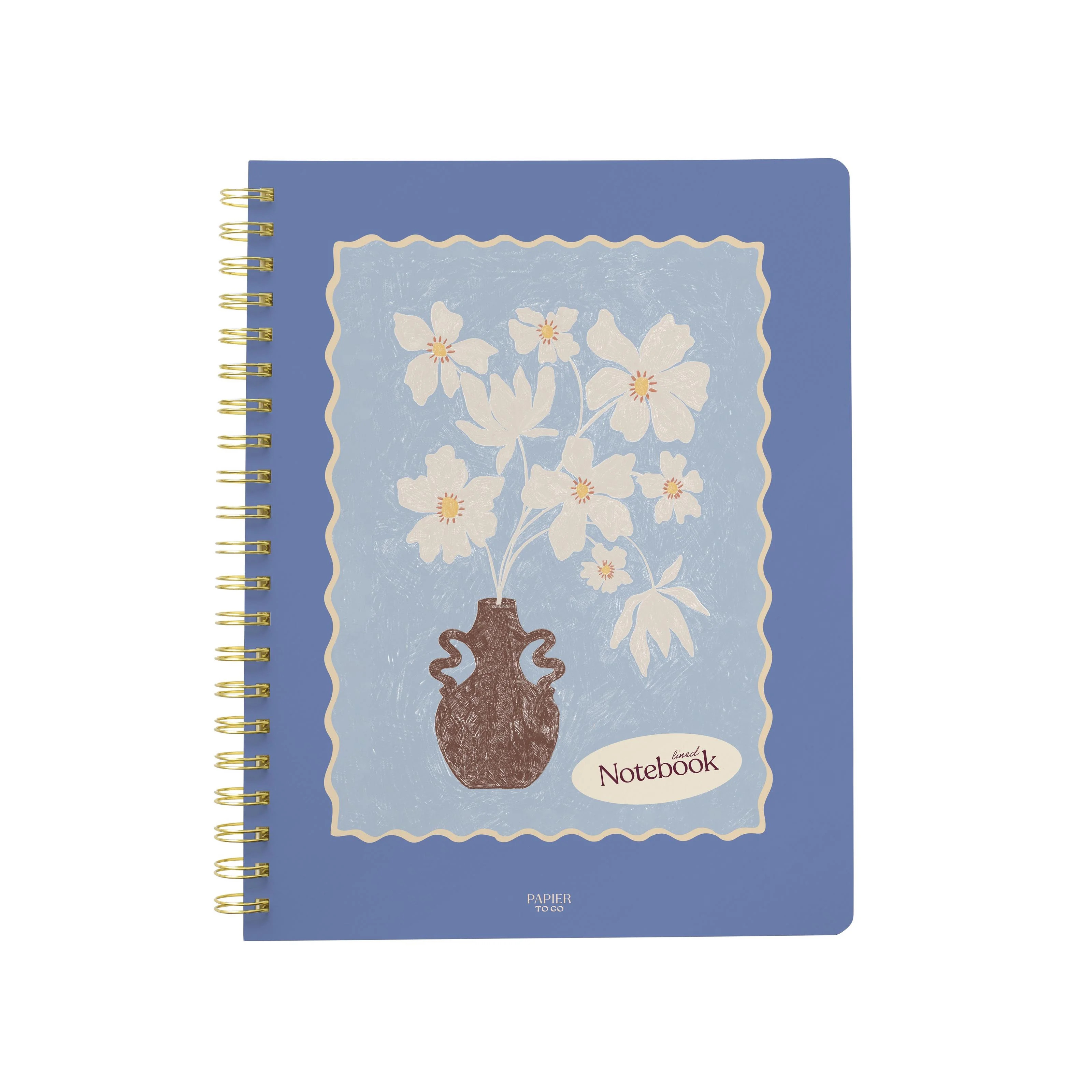 Papier To Go, College Ruled, Lined Notebook, Spiral, Hardcover, Letter Size - 8.5"x 11", Painted ... | Walmart (US)
