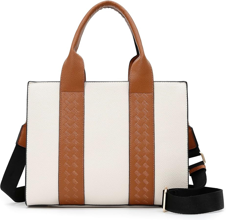 ToLFE Tote Bags for Women Top Handle Satchel Purses and Handbags PU Leather Shoulder Hobo Bags | Amazon (US)