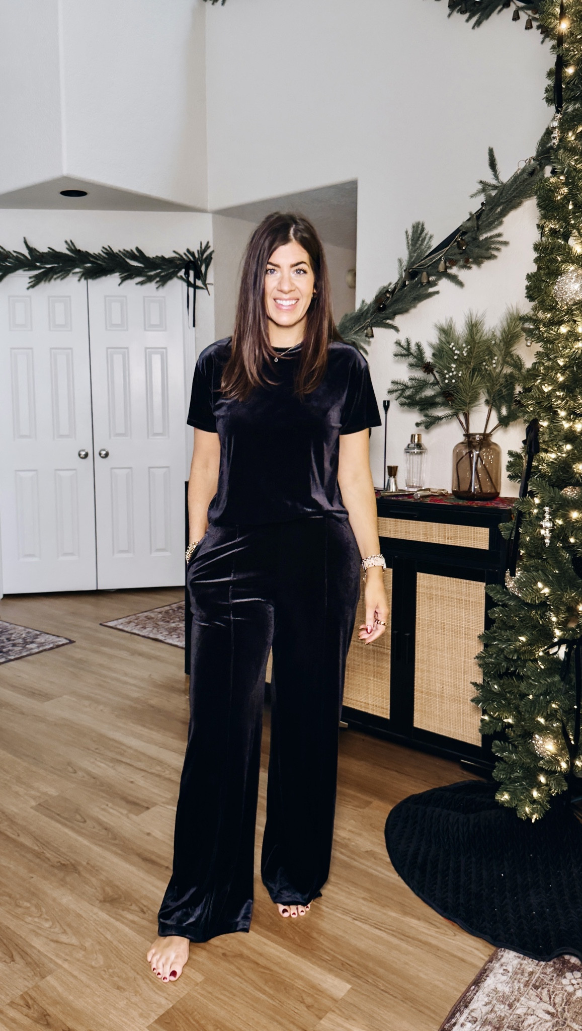 Cannot wait to wear this!
In a medium velvet tee
Medium wide leg velvet pants


#LTKHoliday #LTKMidsize #LTKFindsUnder50
