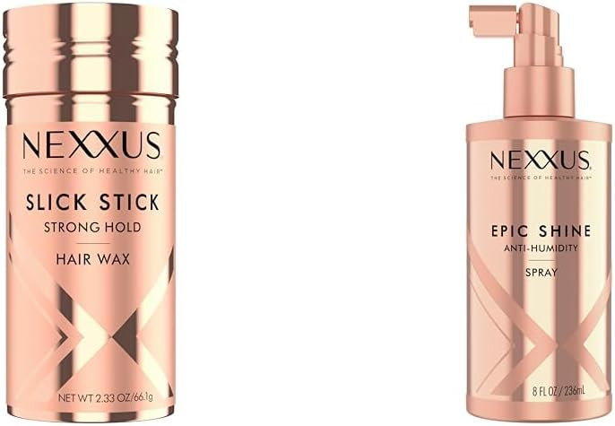 Nexxus Strong Hold Hair Wax 2.33 oz & Anti-Humidity Spray 8 oz Bundle | Amazon (US)