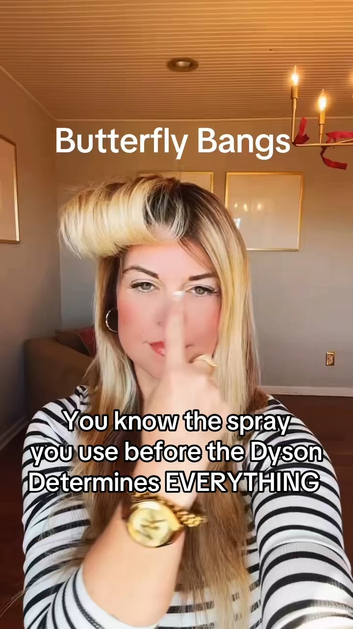 Paul Mitchell Freeze and Shine before you use your Dyson. Your welcome. Xoxo 😘 🤣