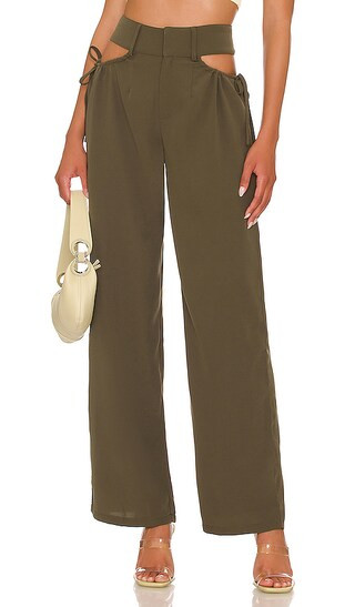 Benny Cut Out Pants in Black | Revolve Clothing (Global)