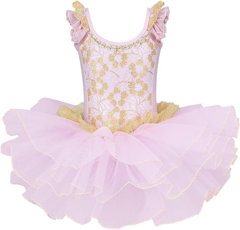 BAOHULU Girls Skirted Leotards Ballet Dance Tutu Princess Dress Ballerina Costumes 3-8Y | Amazon (US)