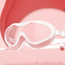 pc Silicone Adult Swim Goggles With FogProof Waterproof AntiLeak Design And Earplugs Attached Suitable For Swimming Pool Beach Diving Multiple Colors | SHEIN