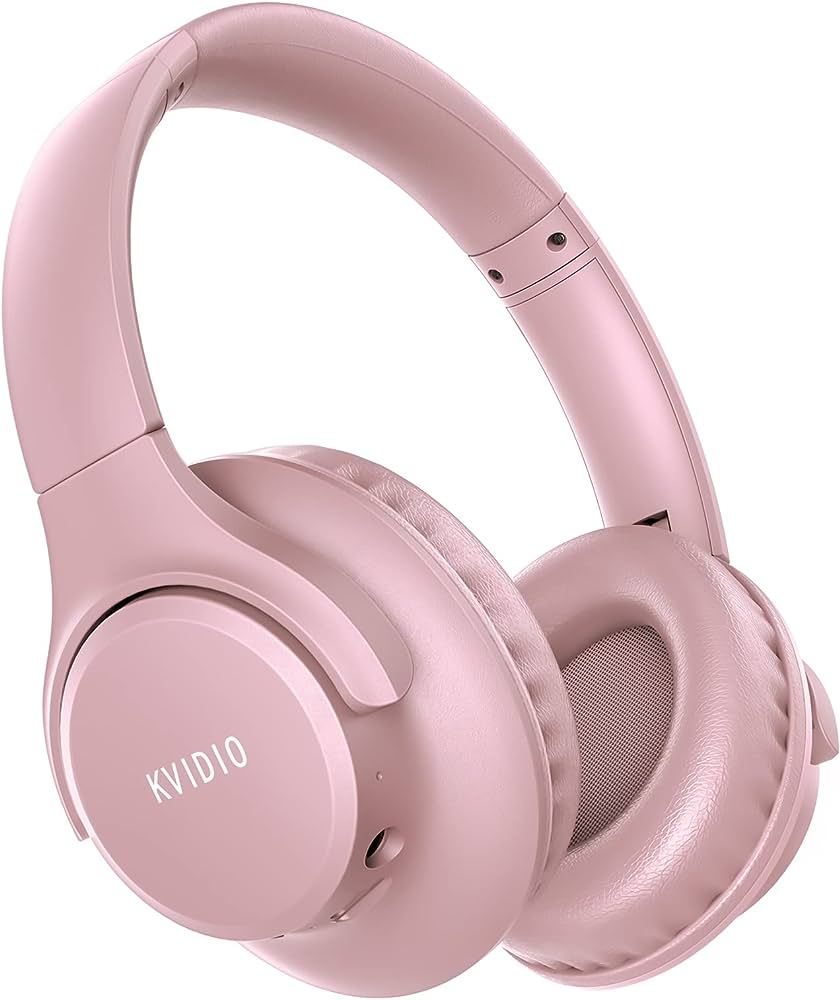 KVIDIO [Updated Bluetooth Headphones Over Ear, 65 Hours Playtime Wireless Headphones with Microph... | Amazon (US)