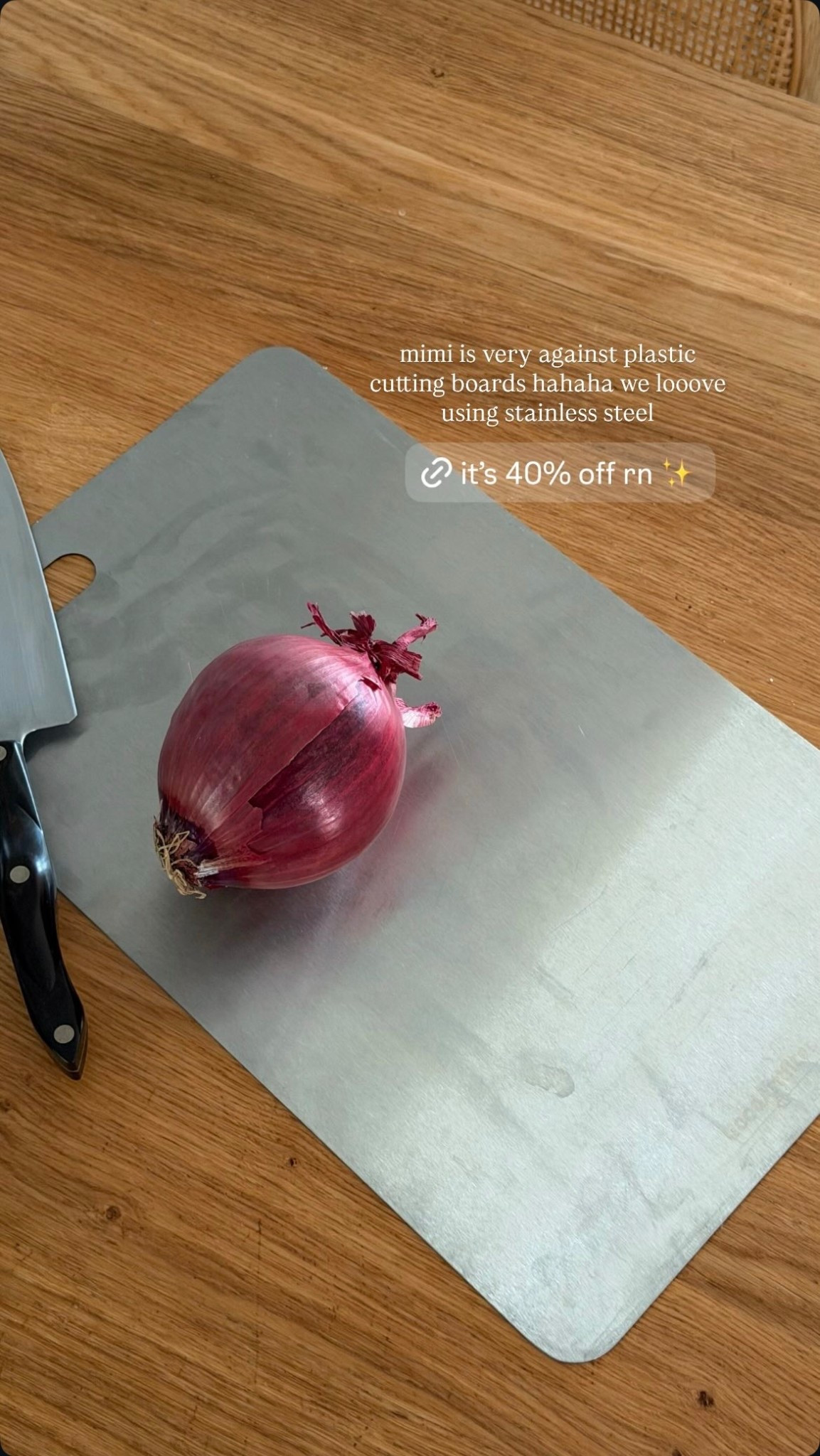 fav cutting board #kitchen #cuttingboard #stainlesssteel 

#LTKmomlife #LTKfoodie #LTKHome