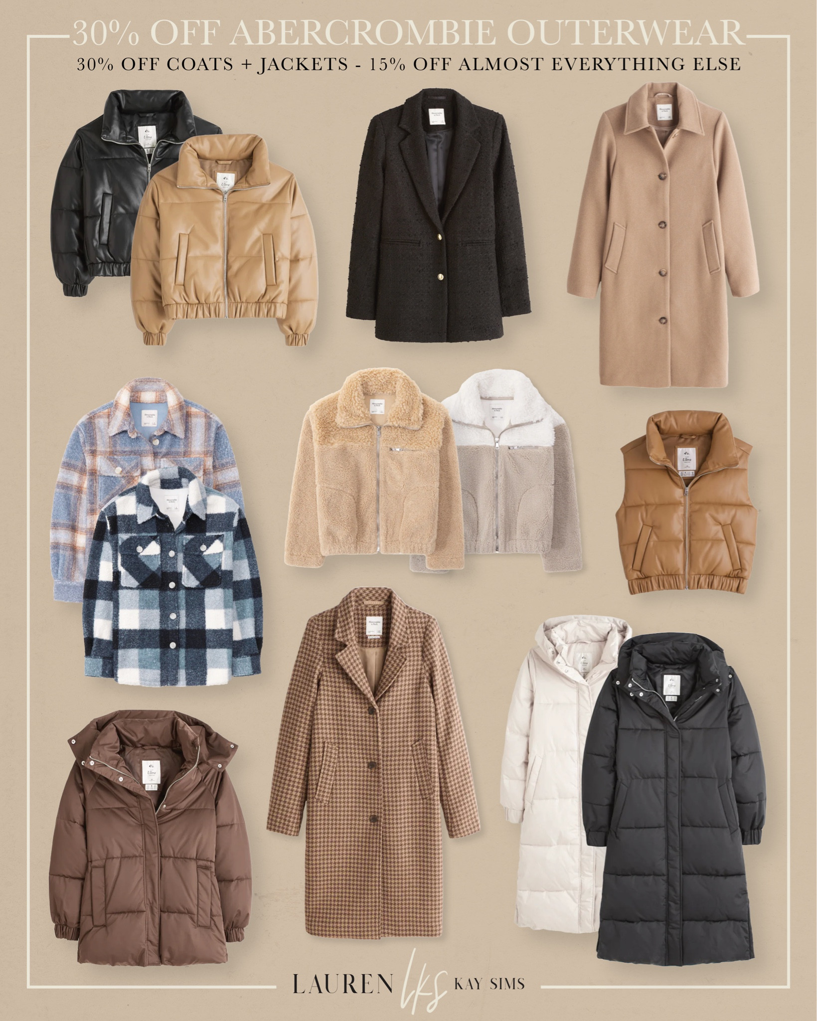 abercrombie outerwear sale ✨ 30% off + 15% off almost everything else! #salealert #abercrombiestyle

#LTKsalealert #LTKSeasonal