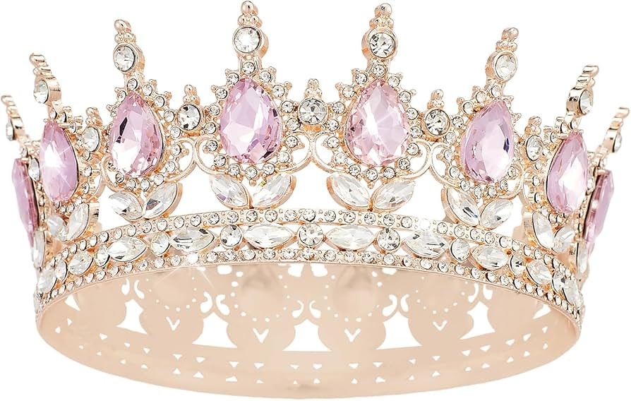 Queen Crown Rhinestone Wedding Crowns and Tiaras for Women Costume Party Hair Accessories Princes... | Amazon (US)