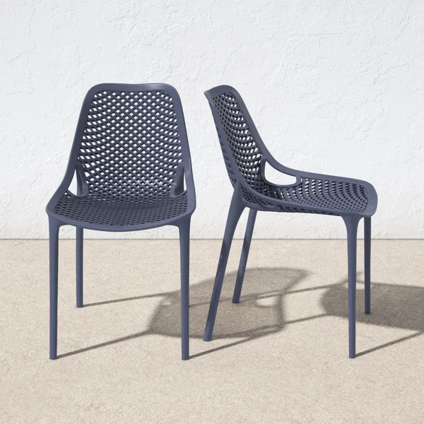 Farrah Outdoor Stacking Dining Side Chair | Wayfair North America