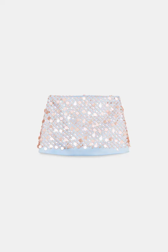 SEQUIN MINI SKIRT | Zara US