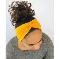 Mustard Turban Headband, Mommy & Me Matching Newborn Toddler Headbands, Child Adult Headband | Etsy (US)