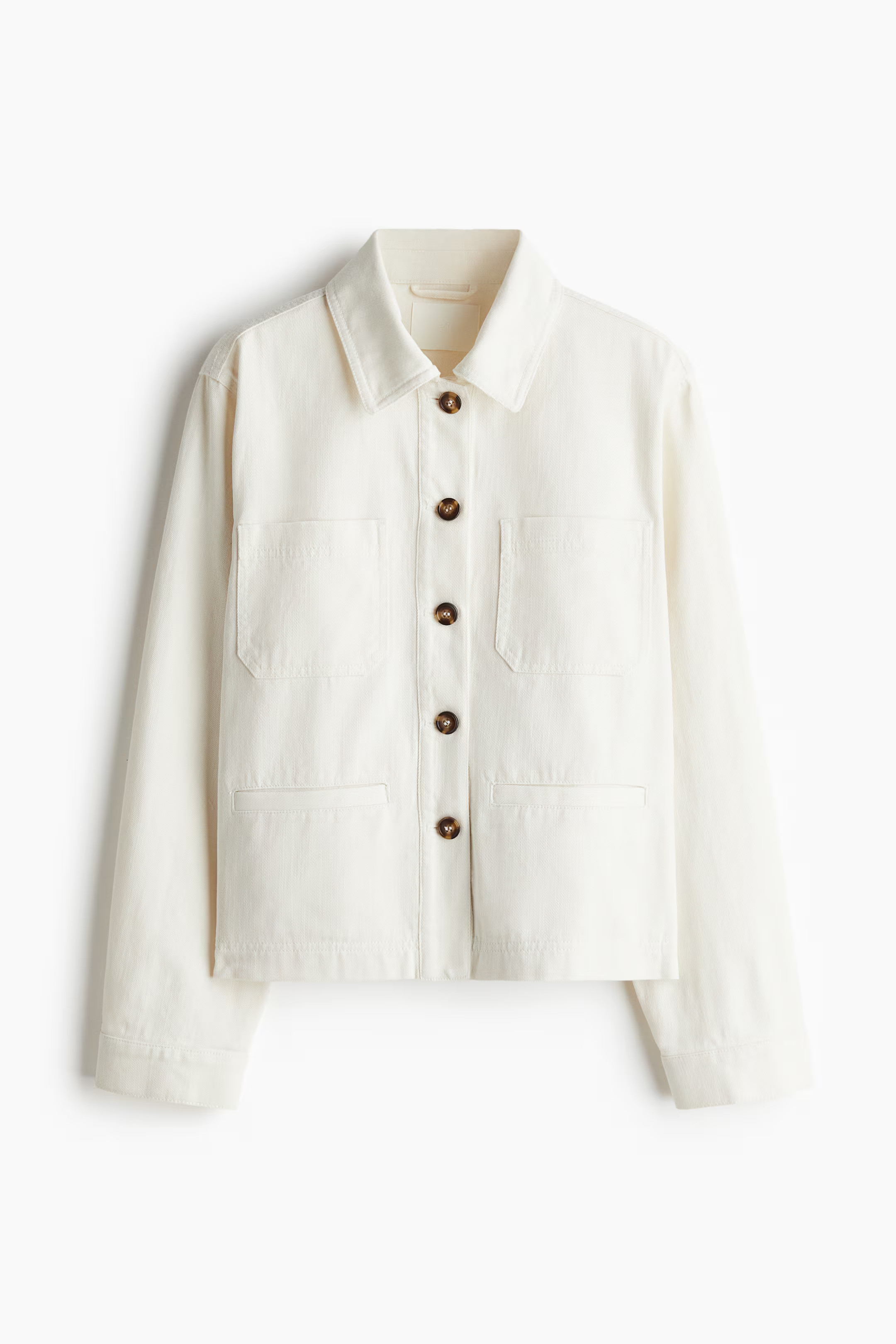 Twill jacket - Black/Striped - Ladies | H&M GB | H&M (UK, MY, IN, SG, PH, TW, HK)