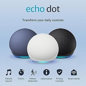 Echo Dot (latest release) | Big vibrant sound in a small device with Alexa to help with daily tas... | Amazon (US)