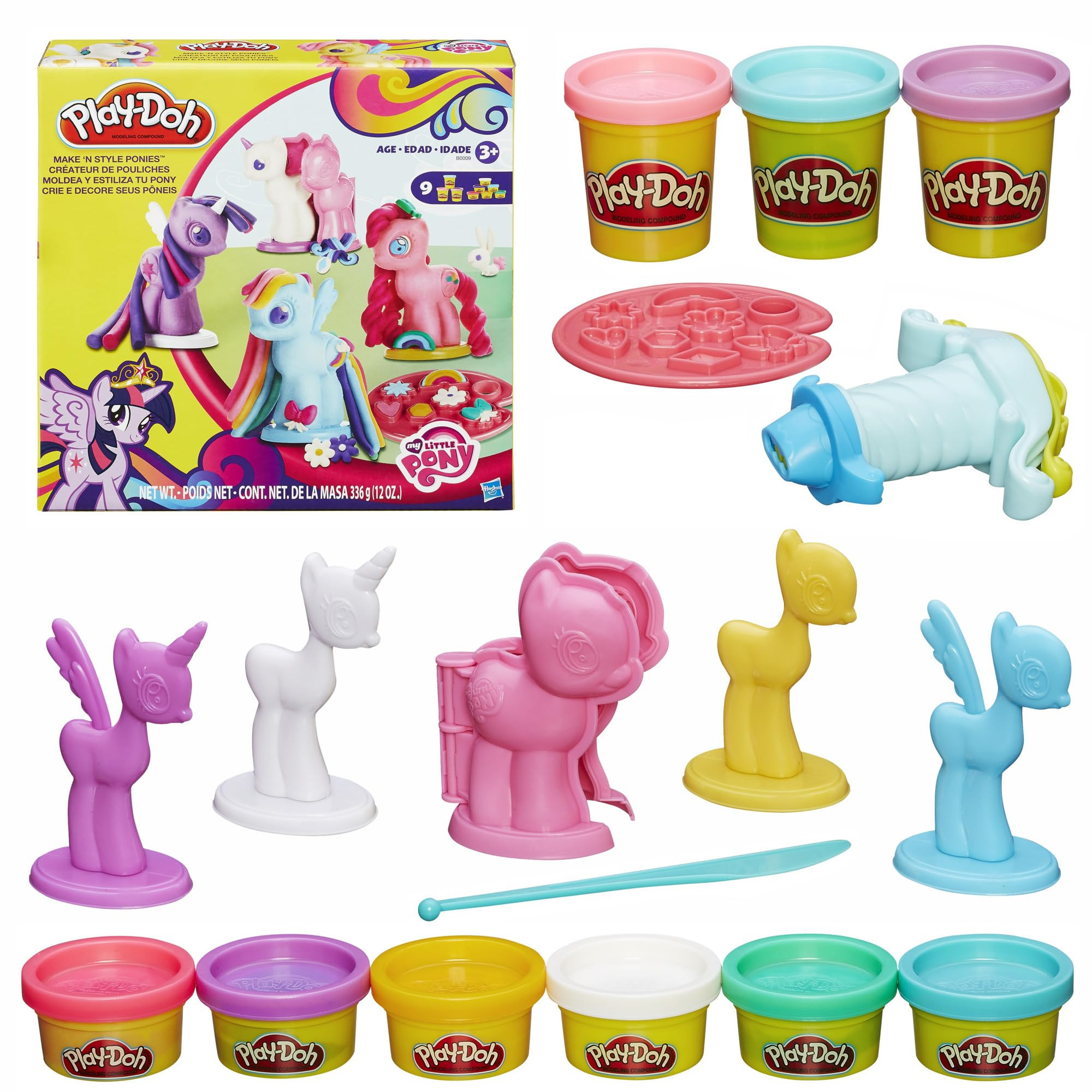 Play-Doh Make & Style Ponies Set, My Little Pony Toys and Figures, Kids Arts and Crafts Playset (... | Amazon (US)