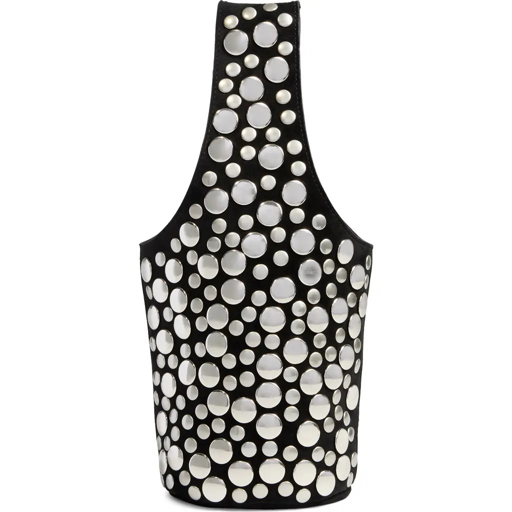 Khaite Small Livia Stud Suede Bag in Black at Nordstrom | Nordstrom