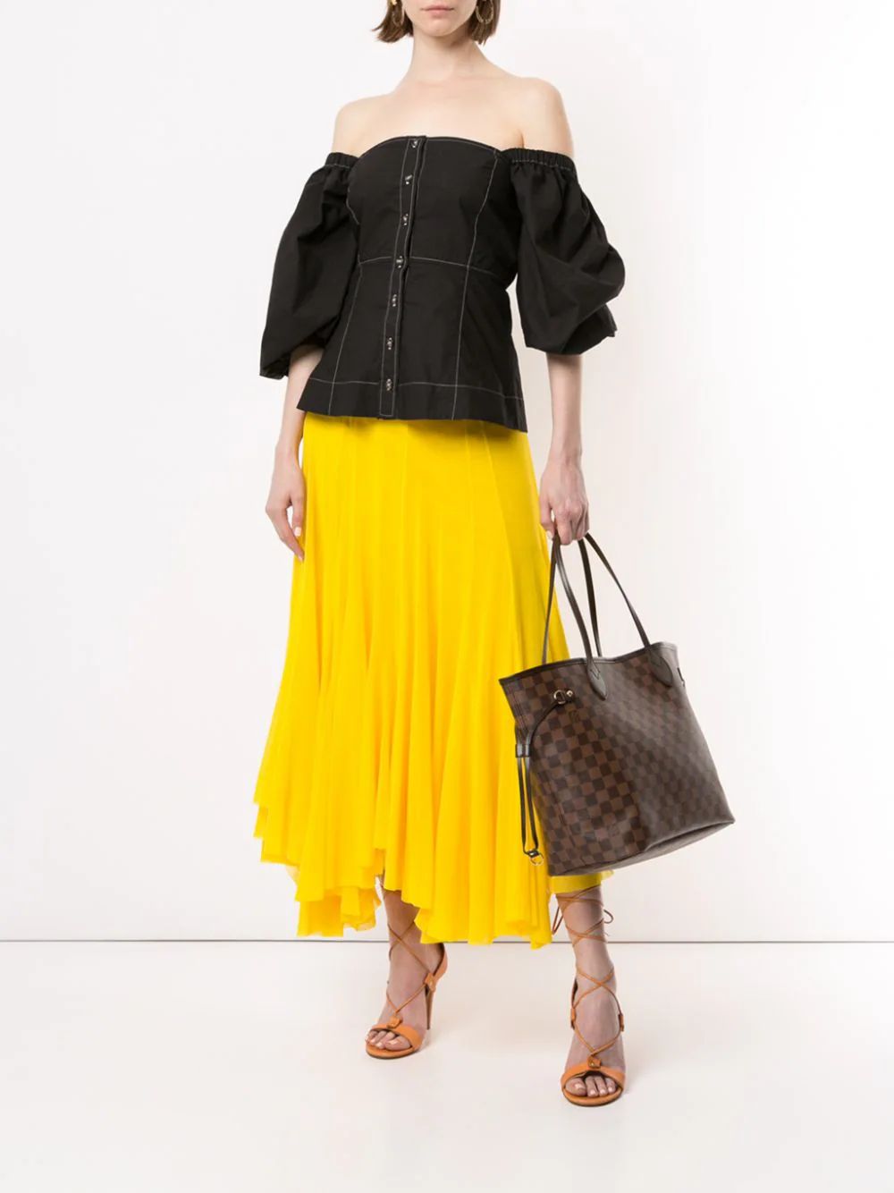 Louis Vuitton Pre-OwnedNeverfull MM shoulder tote bag | Farfetch (UK)