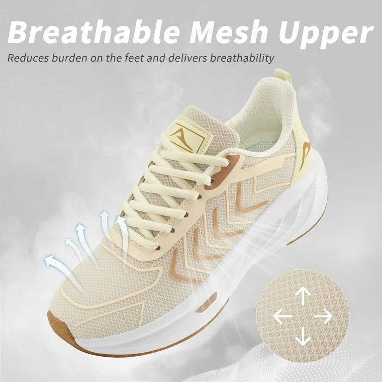 Ecetana Women's Running Walking Tennis Shoes Non-Slip Breathable Mesh Athletic Workout Sports Sne... | Walmart (US)