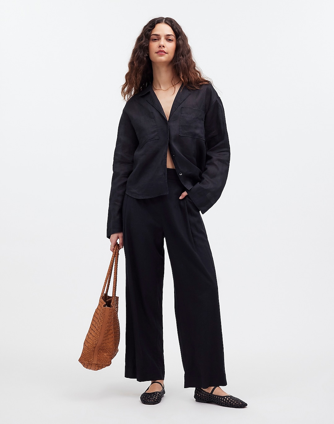 Pull-On Straight Crop Pant | Madewell