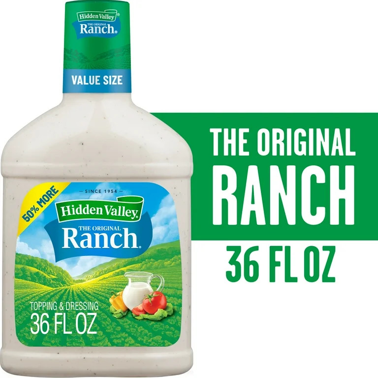 Hidden Valley Gluten Free Keto-Friendly Original Ranch Salad Dressing and Topping, 36 fl oz Bottl... | Walmart (US)