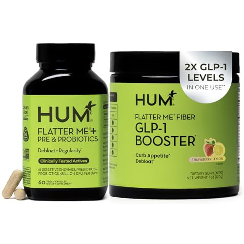 HUM Flatter Me Fiber Supplement & Flatter Me Plus Prebiotics & Probiotics | Amazon (US)