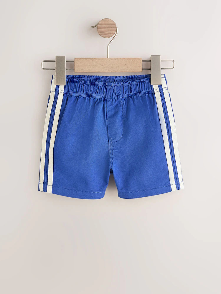 Buy Blue Side Stripe Pull On Shorts (3mths-7yrs) from Next USA | Next US