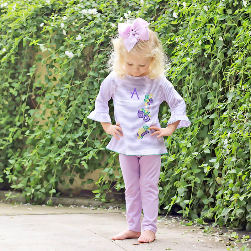 Mardi Gras Milly Legging Set | Classic Whimsy