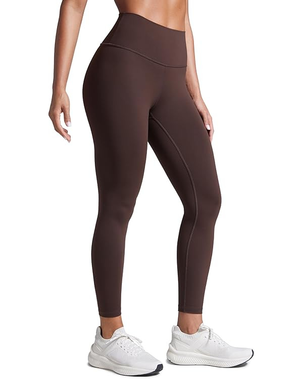 CRZ YOGA Women Butterbreeze Workout Leggings 25 Inches - High Waisted Tummy Control Athletic Gym ... | Amazon (US)