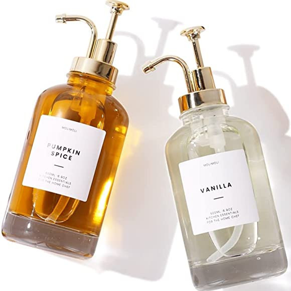 MoliMoli Coffee Syrup Dispenser for Coffee Bar, Coffee Pump Dispenser, Glass Syrup Bottle w. Pump... | Amazon (US)