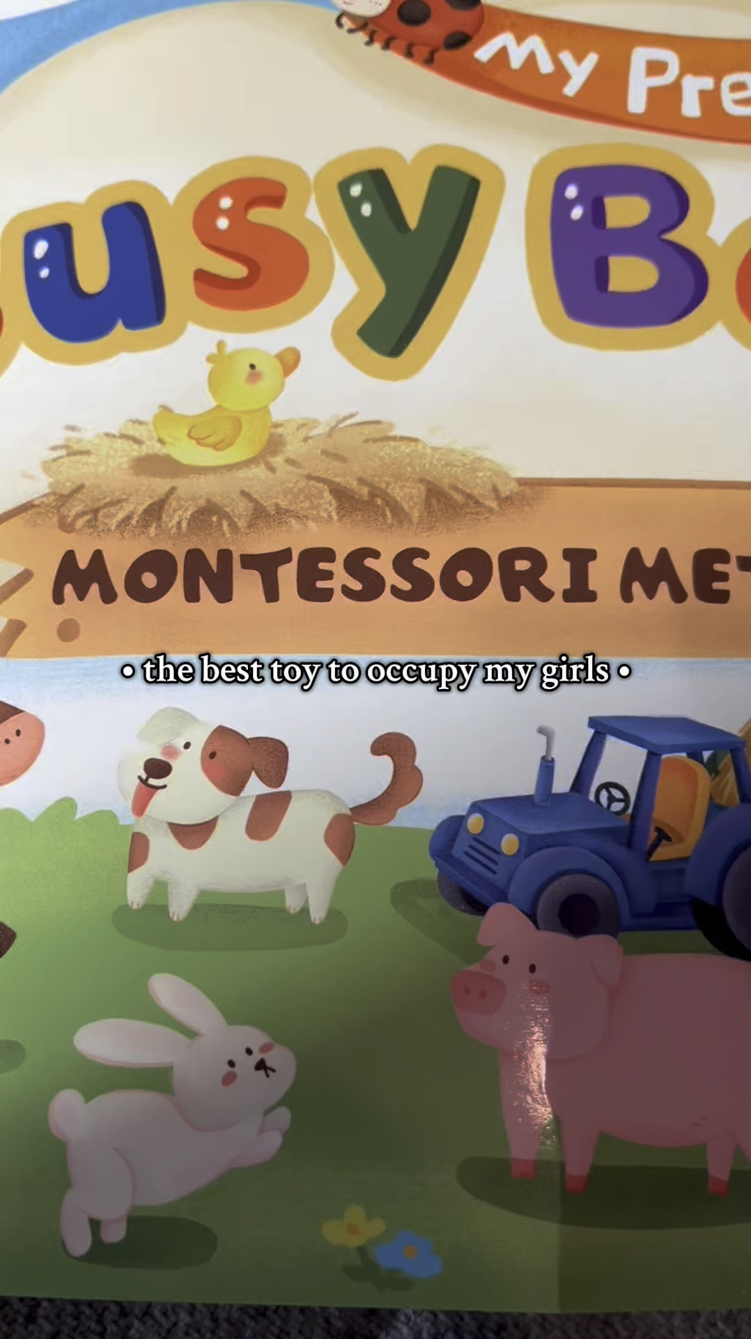 The best busy board I have seen yet.. only thing I would mention in addition to this video would be to make sure you put together the Velcro pieces before giving it to your kiddo! 

#kidsoftiktok #toys #educational #educationaltoys #homeschool #homeschooling #montessorimom #montessori #montessorimethod #sahm #creatorsearchinsights #busyboard 

#LTKKids #LTKFamily #LTKFindsUnder50