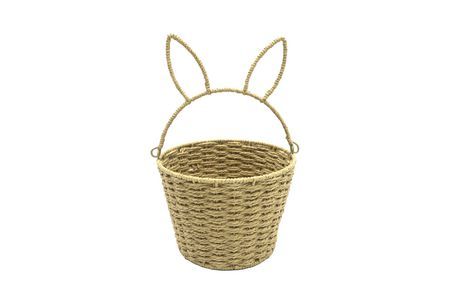 Woven Paper Basket with Bunny Handle, Brown, Woven Easter Basket | Walmart (CA)