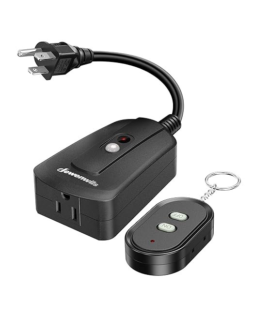 DEWENWILS Outdoor Wireless Remote Control Outlet, 15 amp Heavy Duty Weatherproof Remote Controlle... | Amazon (US)