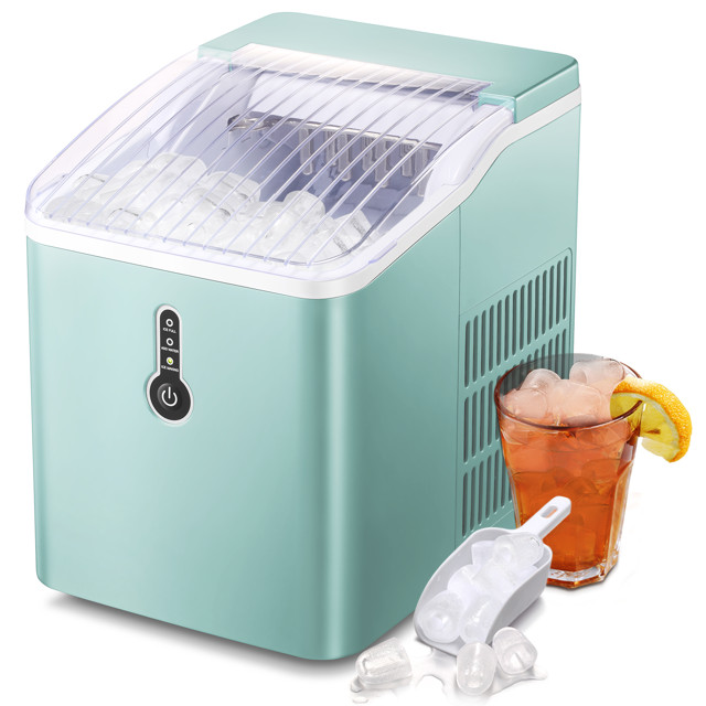Auseo Countertop Ice Maker Machine, Portable Compact Ice Maker with Ice Scoop&Ice Basket, 9 Pcs/8... | Walmart (US)