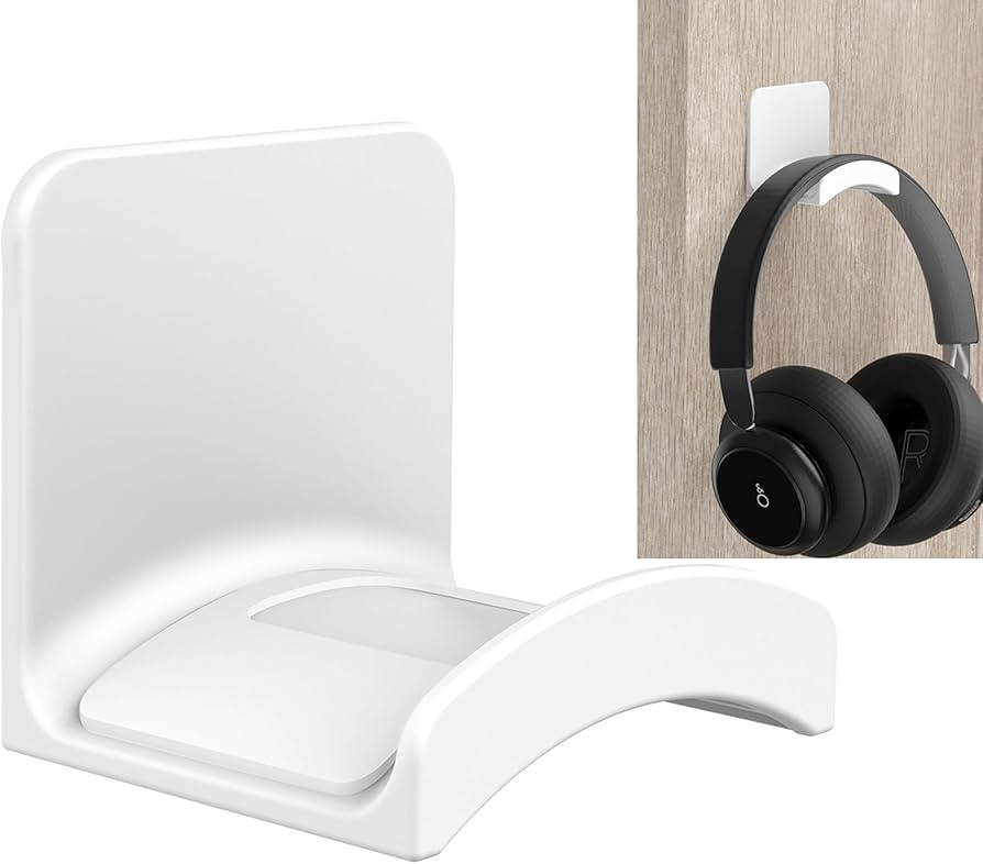 SOKUSIN Headphone Stand Headset Holder - Adhesive Gaming Earphones Hanger, Universal Desk Wall Mo... | Amazon (US)